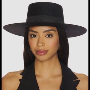 Lack of Color Sierra Boater Hat in Black size medium